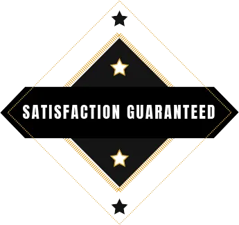 A black diamond shape featuring the white text